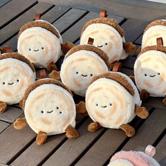Cute Roujiamo Doll Soft Plush Hamburger Home Decor