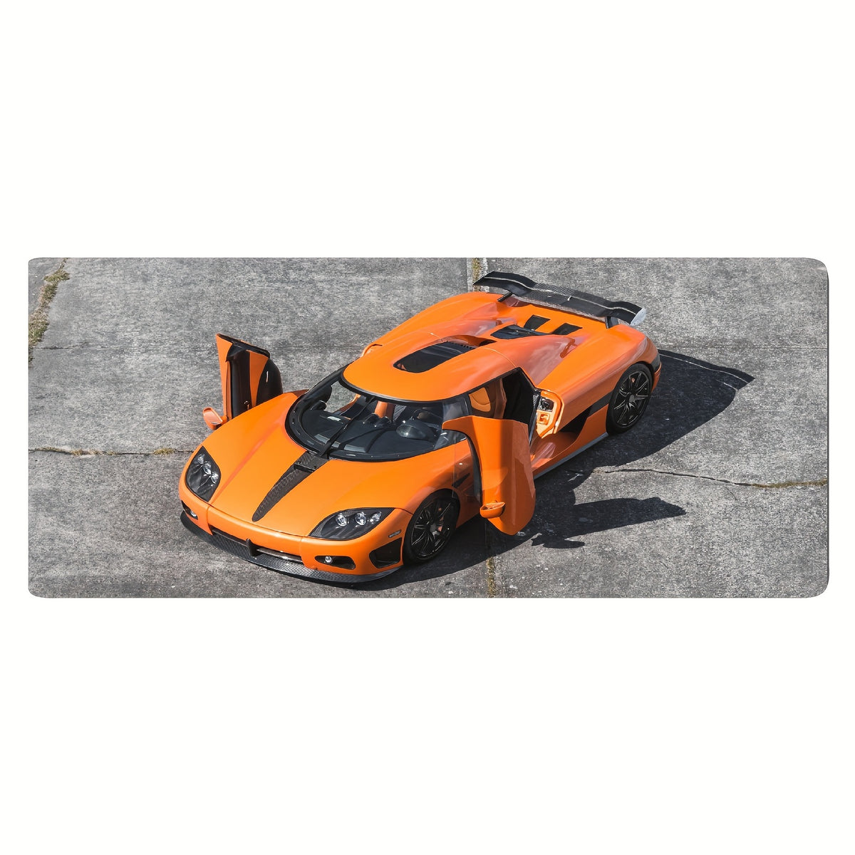 Supercar Pattern Gaming Mousepad - Automotive Theme Desktop Mat