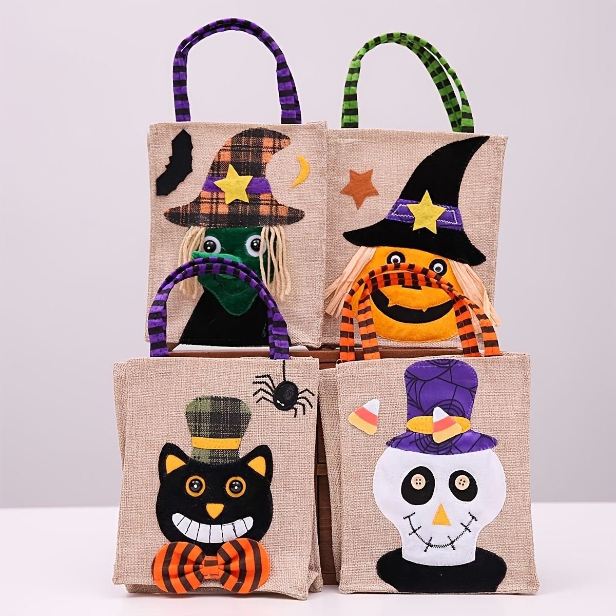 Halloween Candy Bag 30cm for Decoration - Cat Witch Skeleton