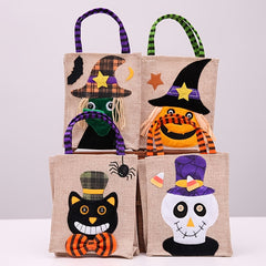 Halloween Candy Bag 30cm for Decoration - Cat Witch Skeleton