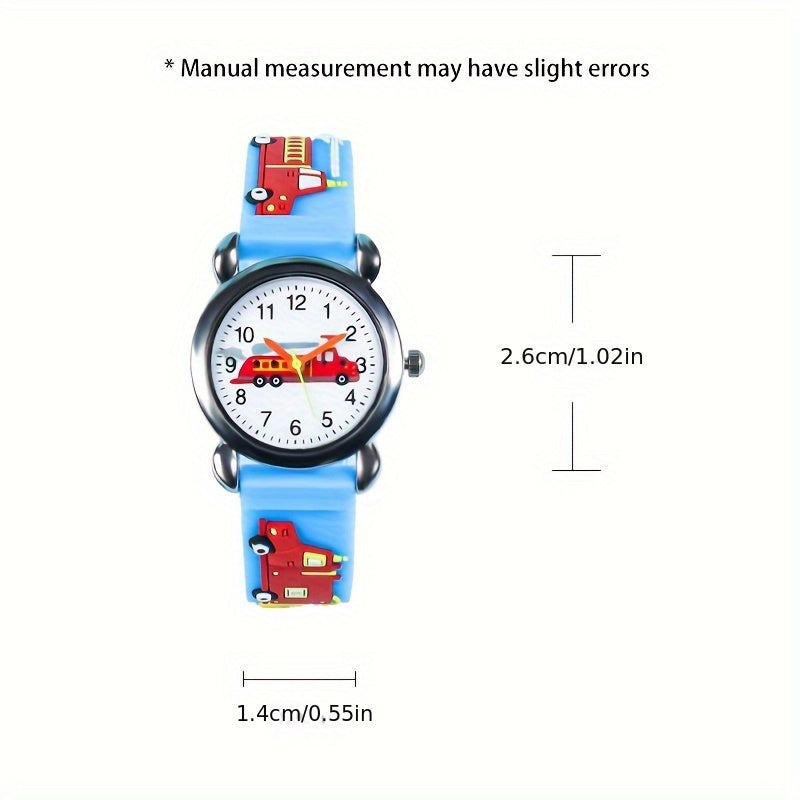 Boys' Cartoon Electronic Quartz Watch Mixed Sports Style For Students