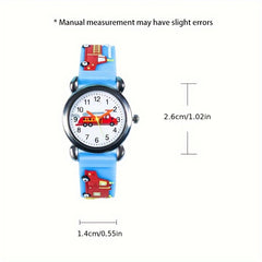 Boys' Cartoon Electronic Quartz Watch Mixed Sports Style For Students