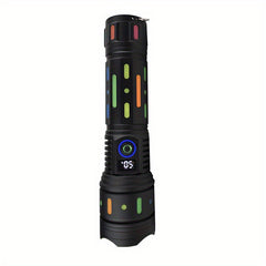 Bright Tactical Flashlight Type C Rechargeable Waterproof