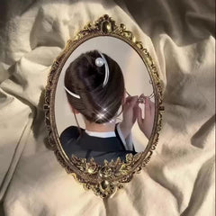 Moon Shape Faux Pearl Hairpin Vintage Hair Jewelry Accessory