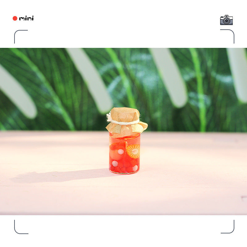 3pcs 1:12 Mixed Colors Canned Fruits Dollhouse Accessories Toy