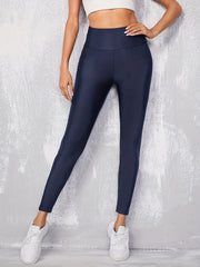 High Waisted Slim Leggings Stretchy Tight Casual Gloss Leggings
