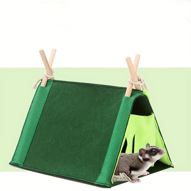 Cozy Hideaway for Small Animals Guinea Pig Hamster Rat Tent Bed and Tunnel House