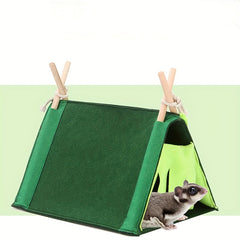 Cozy Hideaway for Small Animals Guinea Pig Hamster Rat Tent Bed and Tunnel House