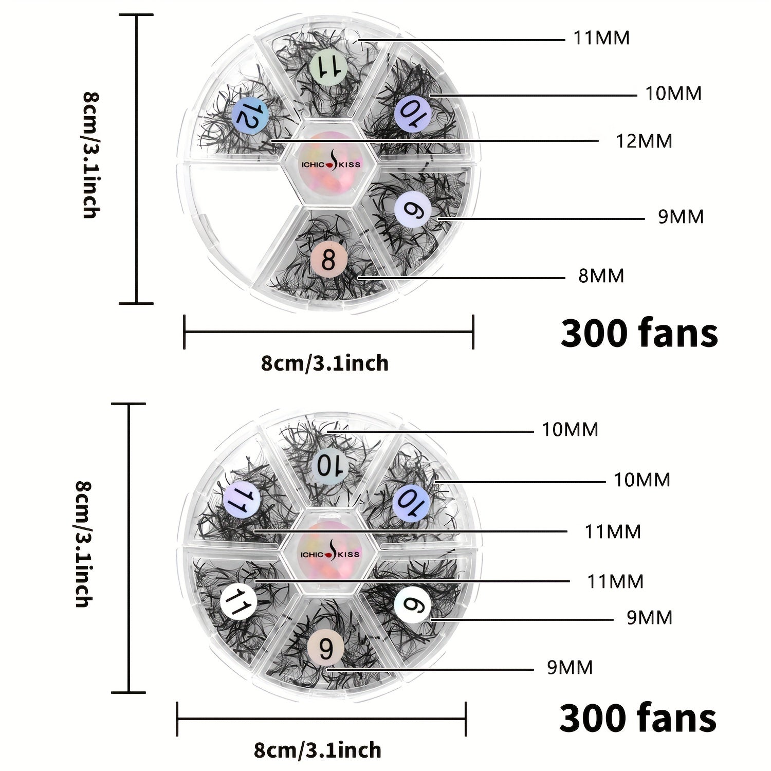 5D Fan-Shaped Premade Eyelash Fans for Salon Use