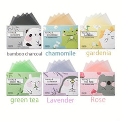 100 Pack Facial Blotting Papers Portable Matte Facial Wipes