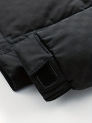 Casual Check Pattern Puffer Jacket for Women