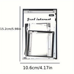 Vintage Inspired Photo Frame Stickers 15 Pack for DIY Craft Projects