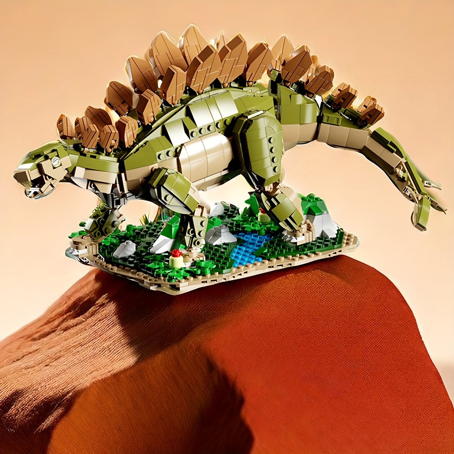 1238pcs Stegosaurus Dinosaur Puzzle Toy Building Set