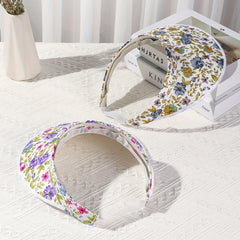2pcs Floral Print Sun Visor Hat UV Protection Summer Travel Sun Visors