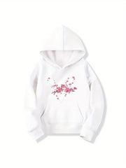Girls' Long Sleeve Casual Hoodie Sweatshirt With Pocket