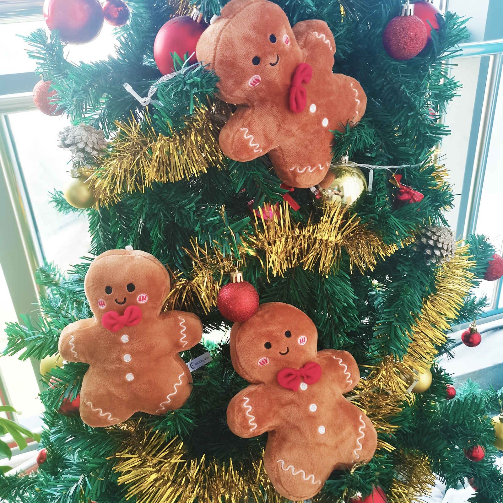 Christmas Gingerbread Plush Doll Festive Party Decoration