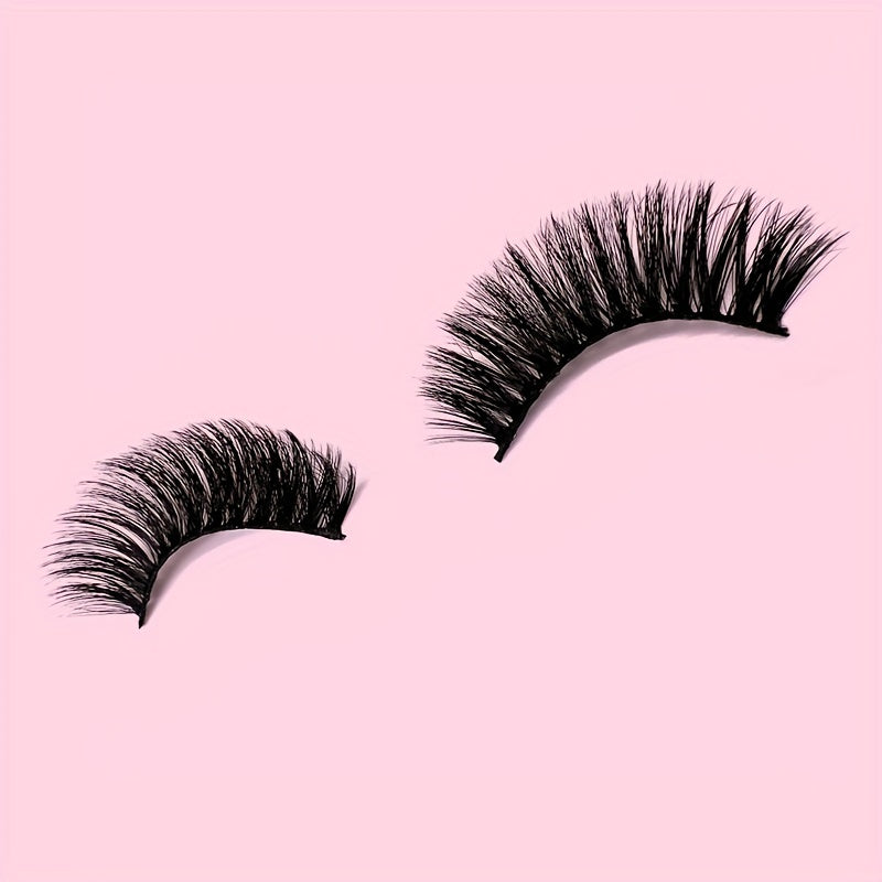 3D Faux Mink False Eyelashes Dramatic Volume Extension 5 Pairs