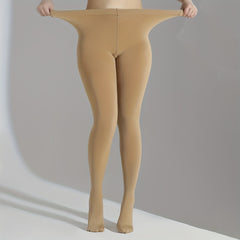  Solid High Rise Opaque Footed Tights