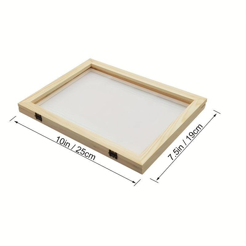 A5 Wooden Paper Making Screen & Frame Set for DIY Craft - 2 Pack