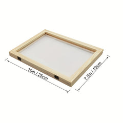 A5 Wooden Paper Making Screen & Frame Set for DIY Craft - 2 Pack