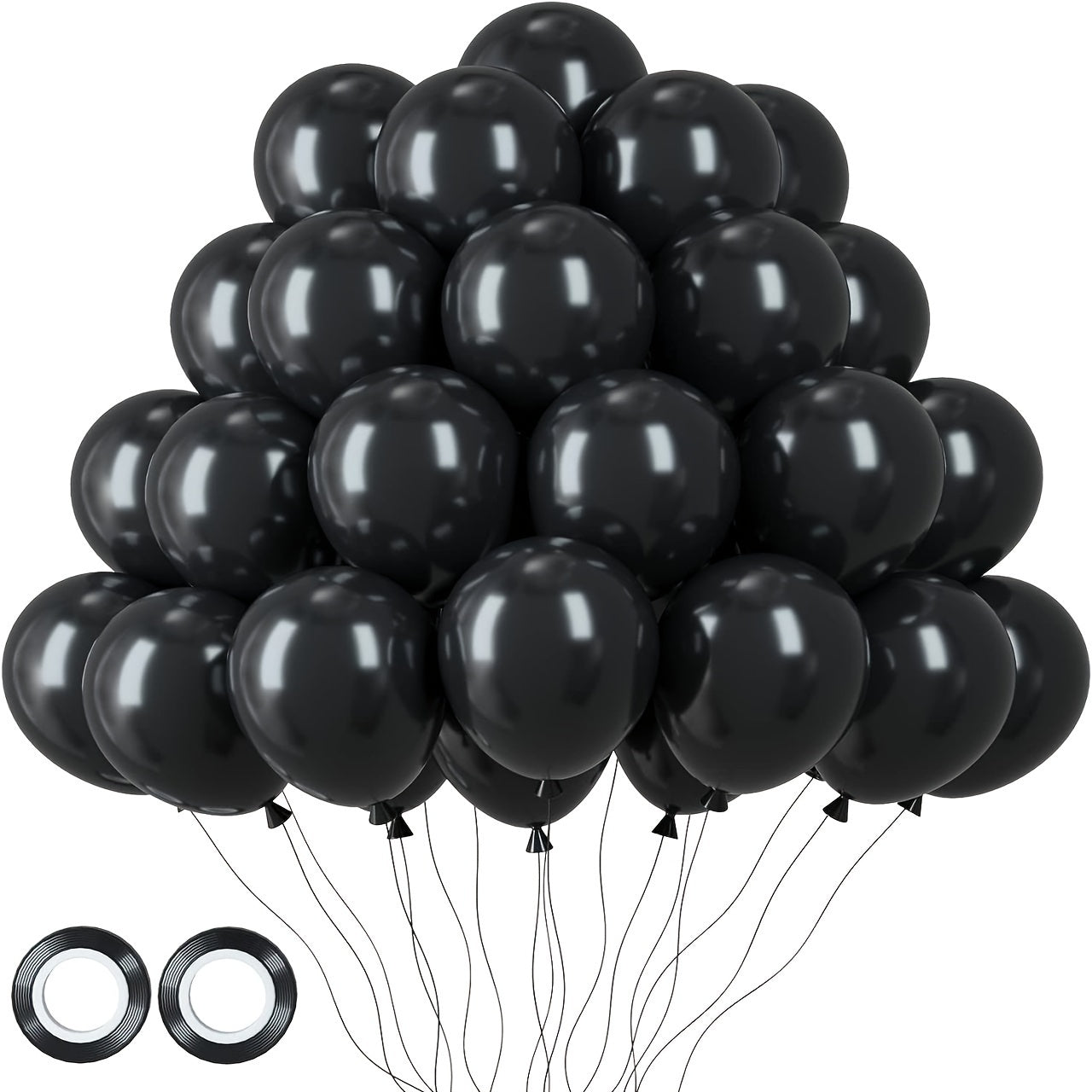 30pcs Halloween Balloons with Ribbon