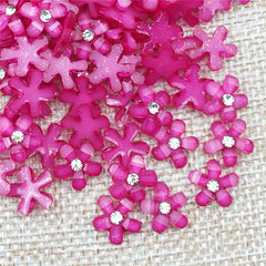 20pcs Resin Flower Phone Case Nail Art Ornament Accessories