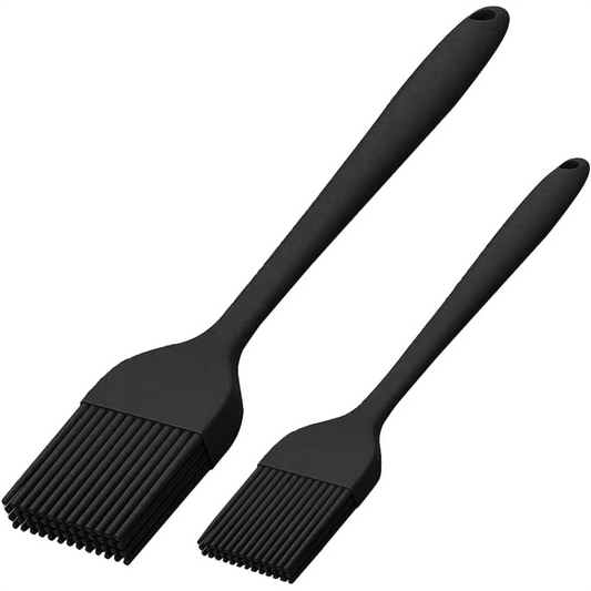 2 piece Set High Temp Silicone Brush BBQ Tool Halloween Party Camping B