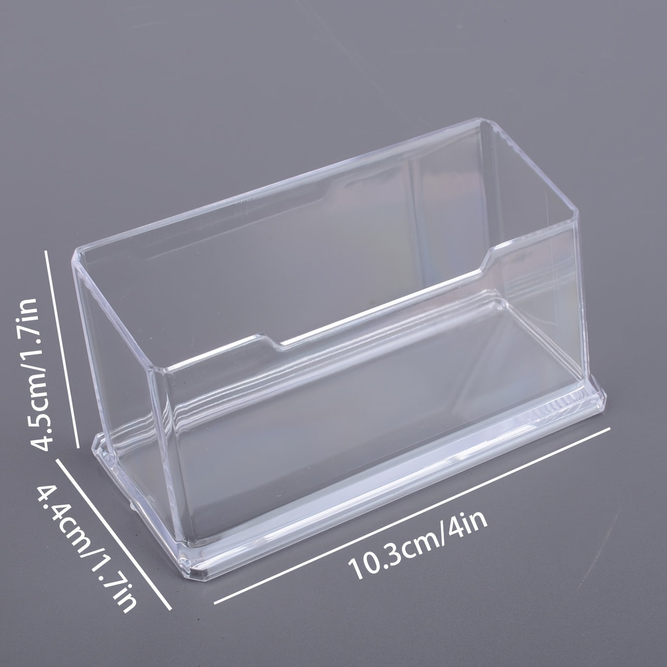 Acrylic Business Card Holder Desk Organizer
