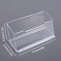 Acrylic Business Card Holder Desk Organizer