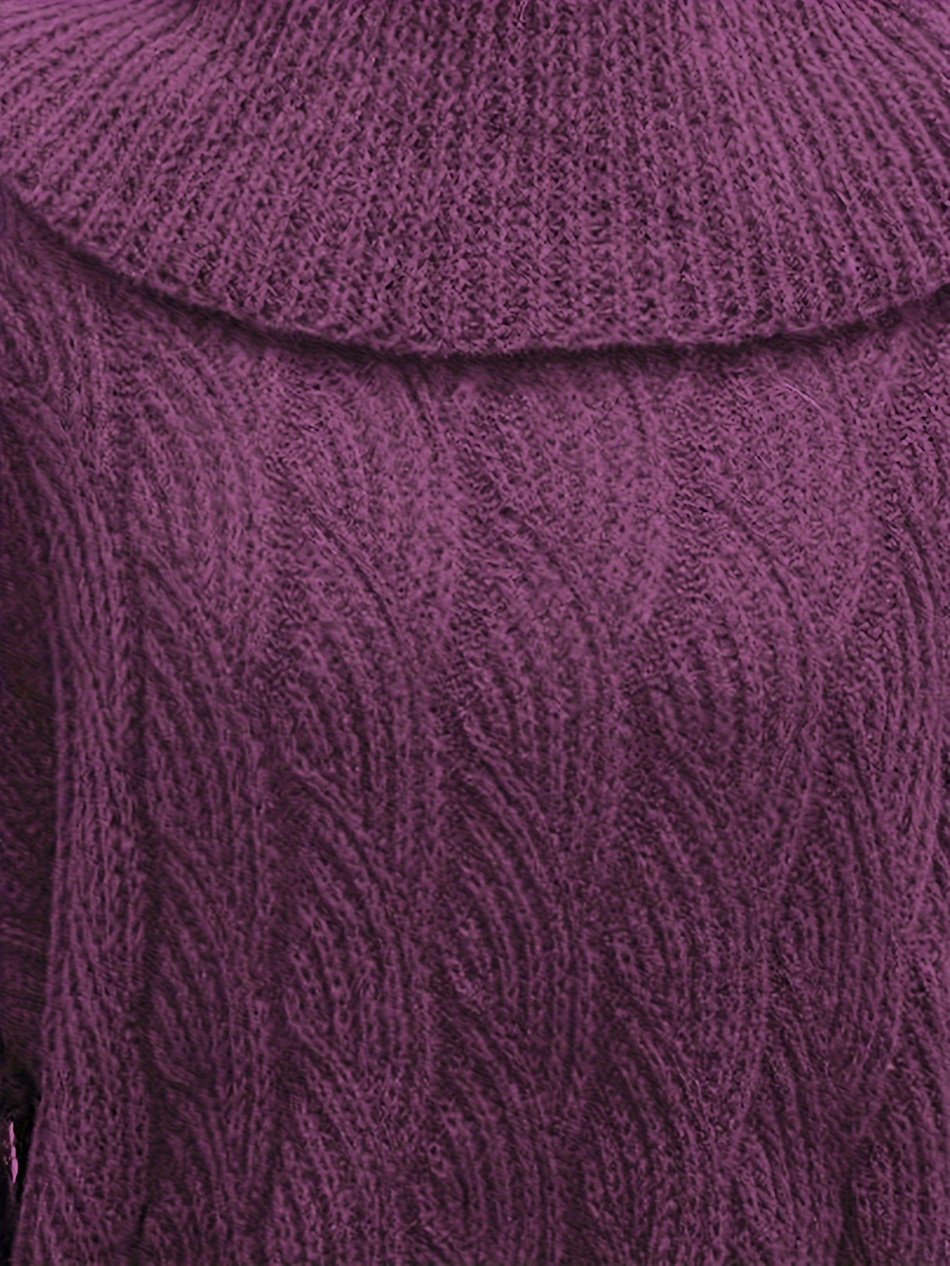  Casual Sweater Women's Solid Long Sleeve Turtle Neck Jumper