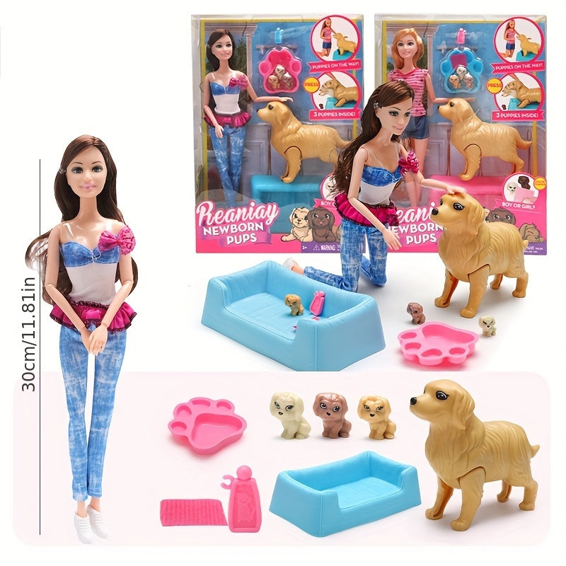 Doll Pet Dog Series Playset