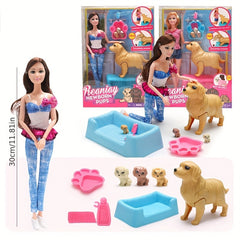 Doll Pet Dog Series Playset