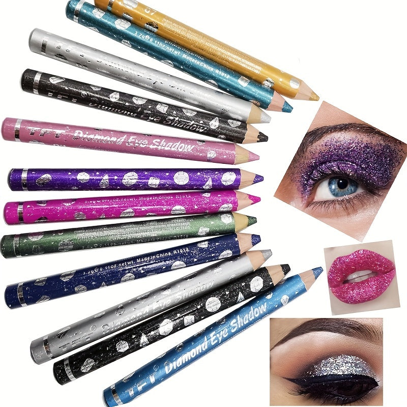 Pearly Sequin Eyeshadow Pen Waterproof Soft Crayon