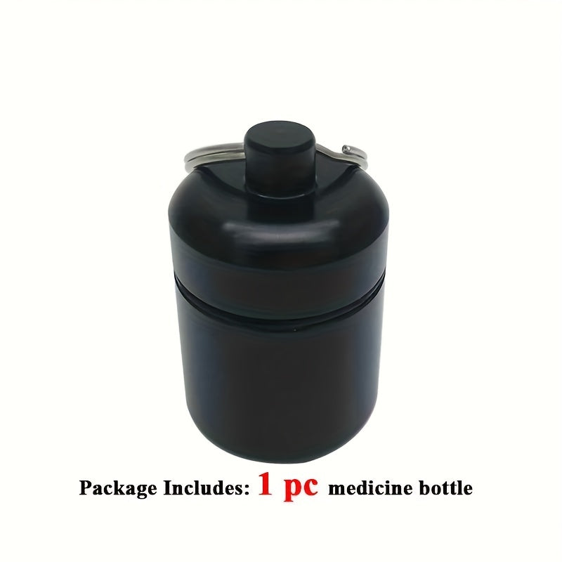 Waterproof Pill Organizer & Metal Pill Holder Keychain