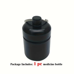 Waterproof Pill Organizer & Metal Pill Holder Keychain