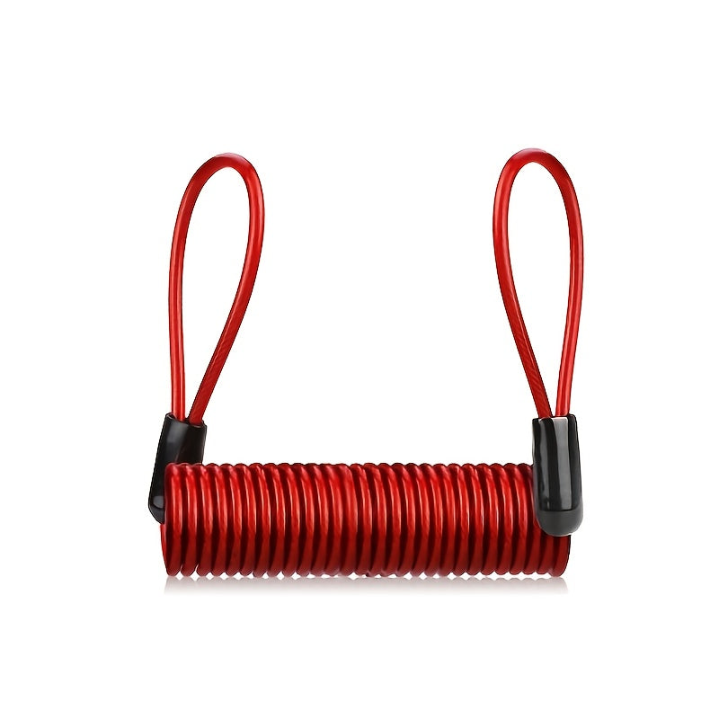 Heavy Duty Motorcycle Disc Brake Lock with Reminder Cable