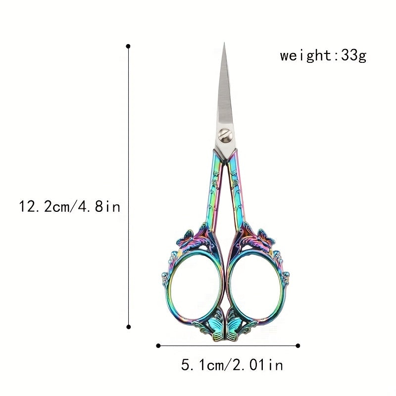 Retro Small Butterfly Scissors Stainless Steel Tea Ceremony Cross Stitching