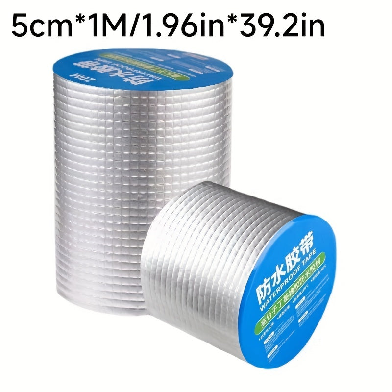 Waterproof Aluminum Foil Butyl Tape High Temp Resistant Sealing Self Adhesive