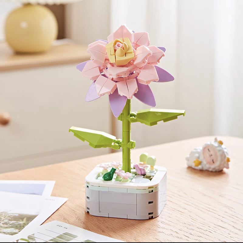 Immortal Flower Building Blocks Creative Flower Building Kit