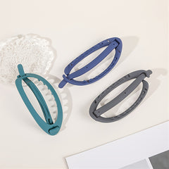 Frosted Oval Hair Clip 1pc