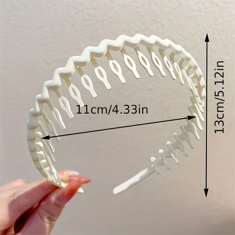 Toothed Solid Hairband Non slip Headband Hair Accessories For Sports