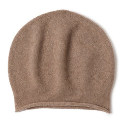 100% Cashmere Beanie Winter Hats Solid Knit Unisex Hat