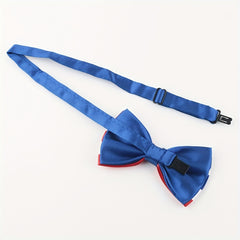 Men's American Flag Patriotic Pre-tied Bowtie Stars Stripes Satin Polyester