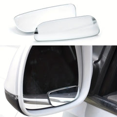 2pcs Car Long Curved Rearview Mirror Blind Spot Mirror HD Anti glare