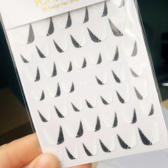 1pc French Nail Art Sticker 3D Self Adhesive Decals U Shape Nail Guides