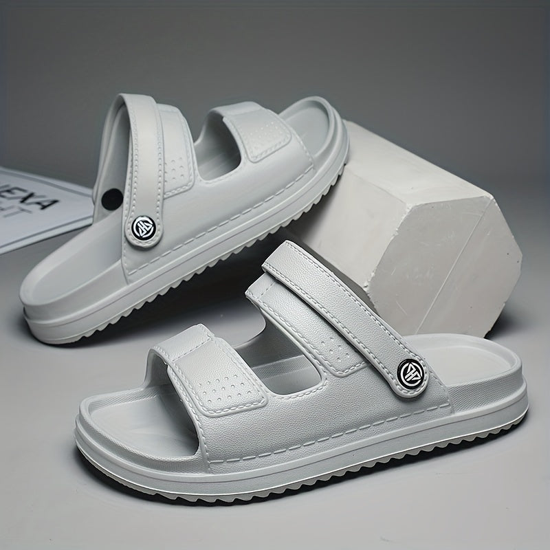 Men's Non Slip Platform Slides Comfortable Cloud Slides For Indoor Outdoor Bathr