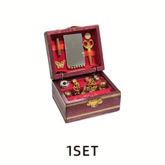 Mini Jewelry Box Set for Dollhouse Accessories