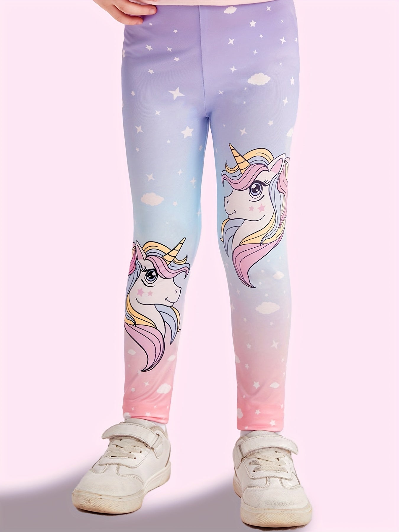 Girls Unicorn Leggings Contrast Legging Pants Spring Summer Fall