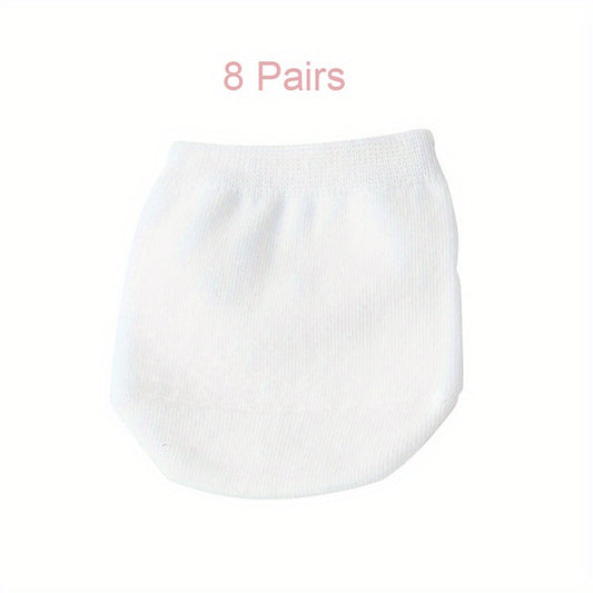 8 Pairs Invisible High Heels Half Palm Socks Women's Stockings
