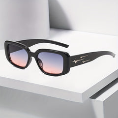 Y2K Jelly Rectangle Sunglasses UV400 Sun Shades
